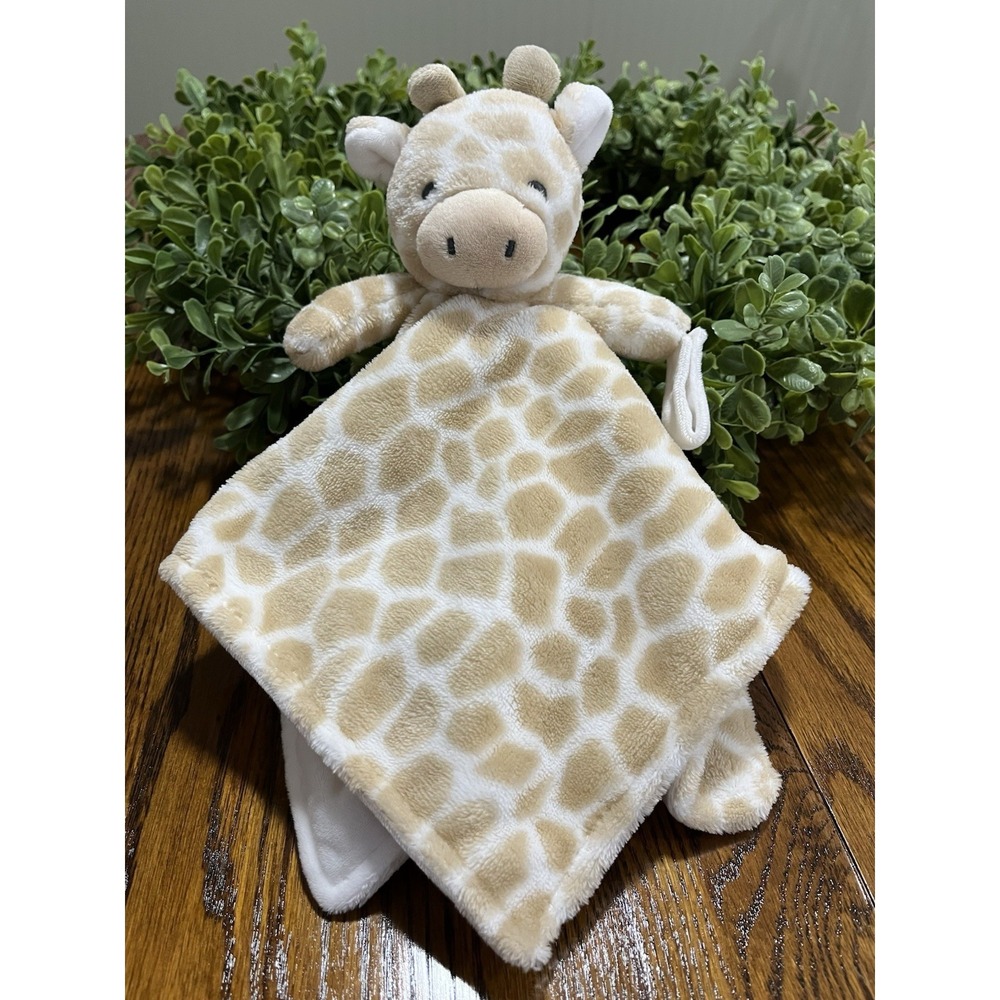 Carters‎ Giraffe Lovey Security Blanket Pacifier Holder Beige Soft Plush Toy